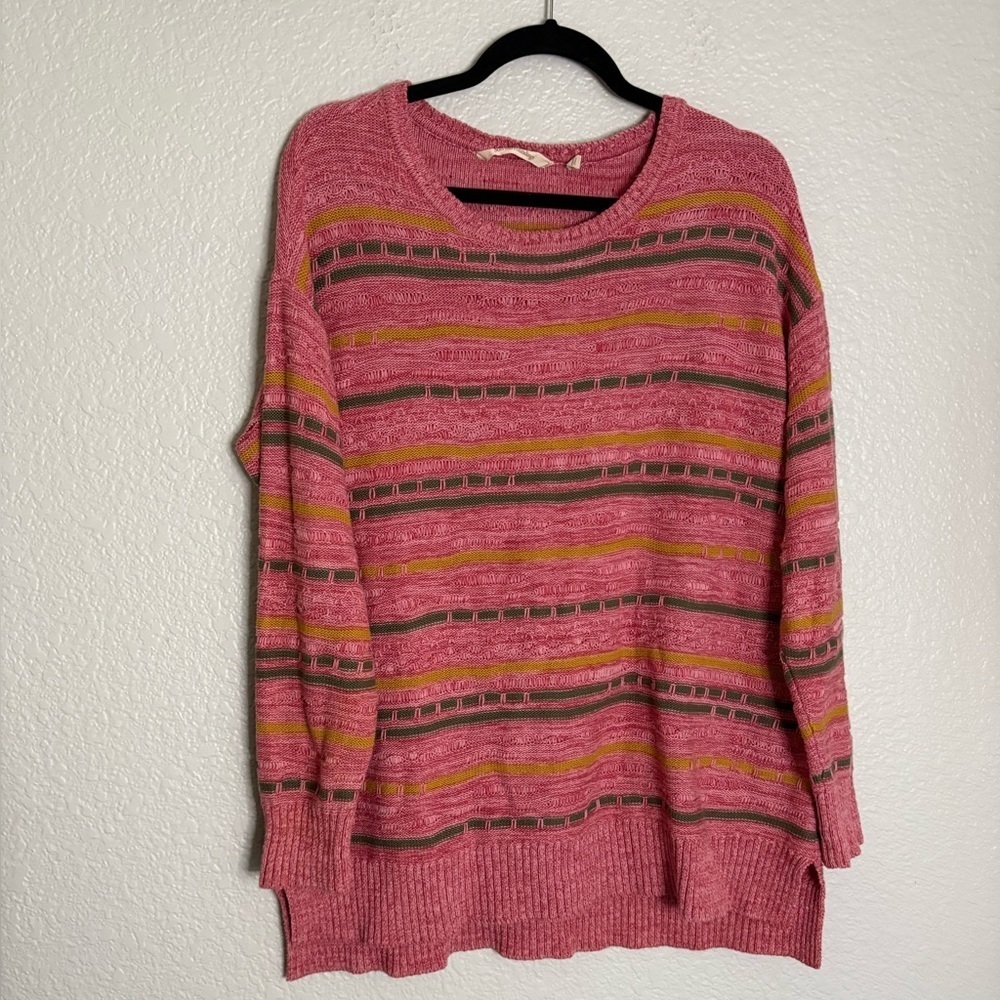 Soft Surroundings Lisabetta Art Stripe Sweater
